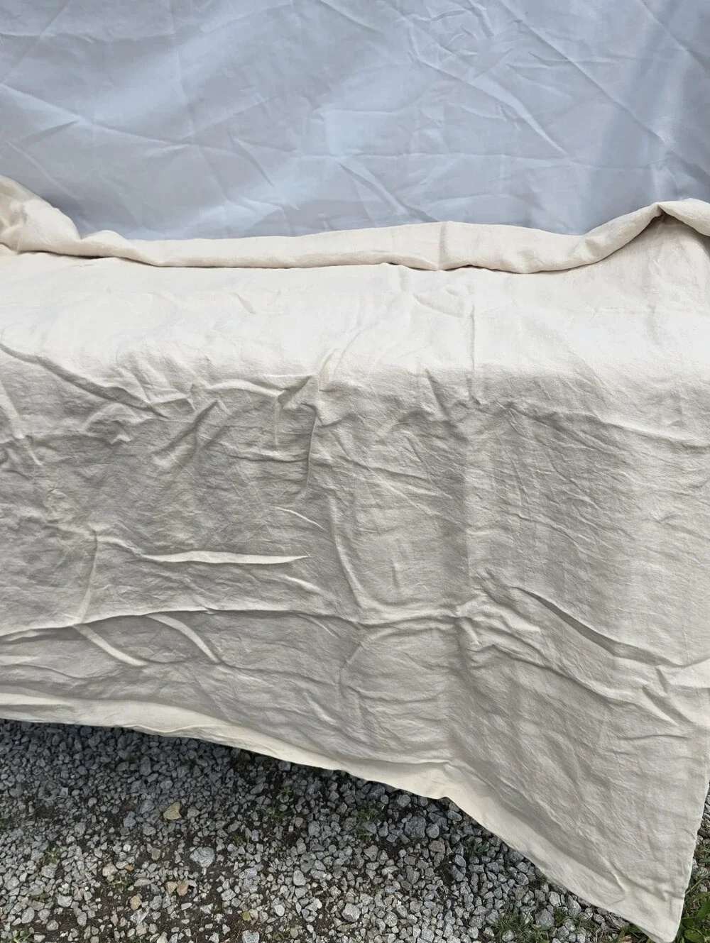 Quince FULL / QUEEN Oat European 100% Linen Duvet Cover